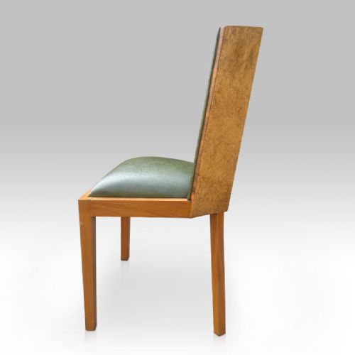 ART DECO DINING SUITE 6 CHAIRS BIRD'S EYE MAPLE 1930S - ADDITIONAL PHOTO 4
