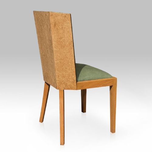 ART DECO DINING SUITE 6 CHAIRS BIRD'S EYE MAPLE 1930S - ADDITIONAL PHOTO 9