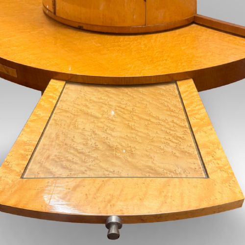 ART DECO COCKTAIL CABINET BIRD'S EYE MAPLE ATTRIBUTED TO MAURICE ADAMS - ADDITIONAL PHOTO 5