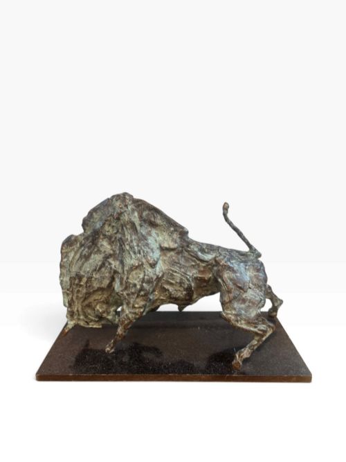 The Bull Mid Century Bronze Sculpture