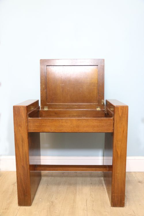 Art Deco Period Piano Stool with Storage