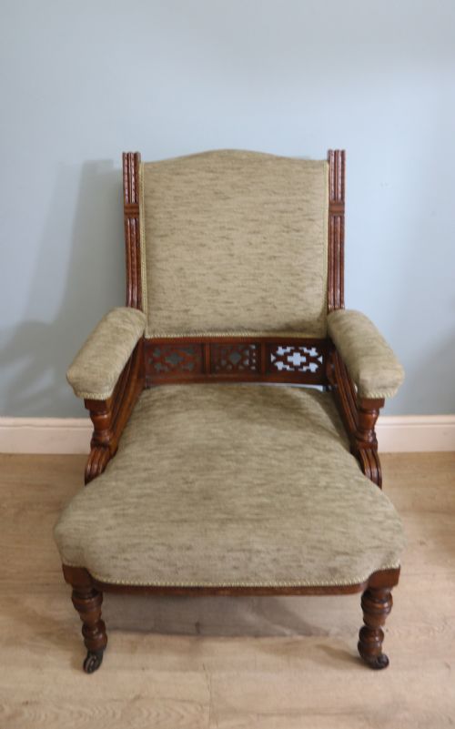 Late Victorian Comfortable Armchair in the Arts and Crafts Style