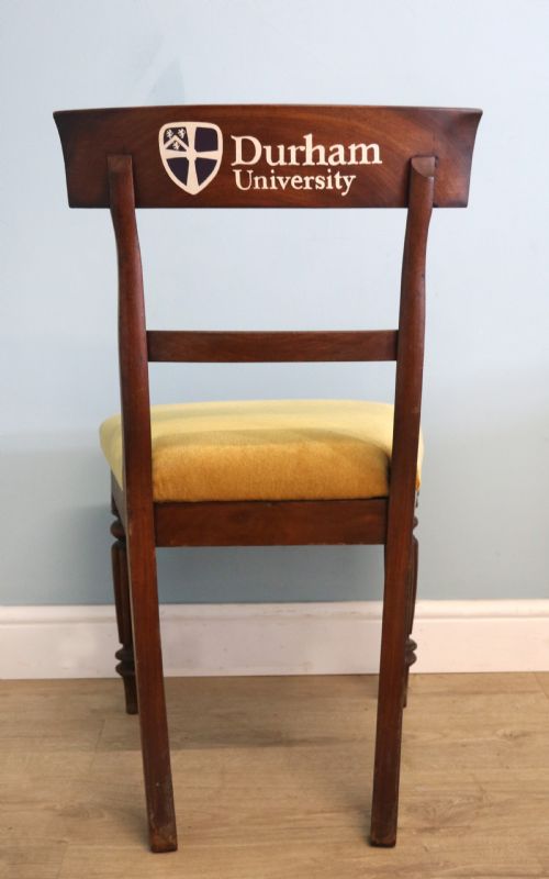 A Lovely Victorian Mahogany Bar Back Desk Chair- Logo of Durham University