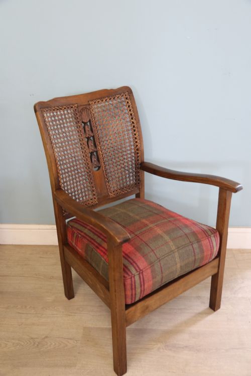 A Lovely Early 20th Century Beech Framed Armchair.