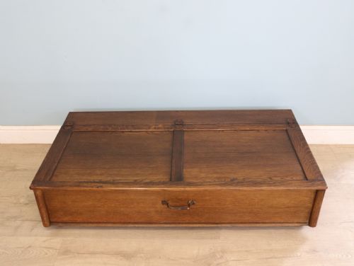 A Lovely Early 20th Century Oak Under the Bed Storage Box