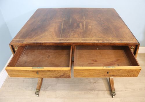 A LOVELY TRUE BRITISH ANTIQUE THIS WONDERFUL EARLY 19TH CENTURY REGENCY SOFA TABLE IS A SUPERB PIECE OF CRAFTSMANSHIP - ADDITIONAL PHOTO 6