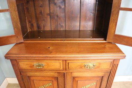 THIS LOVELY LATE 19TH CENTURY AMERICAN WALNUT BOOKCASE CABINET - ADDITIONAL PHOTO 14