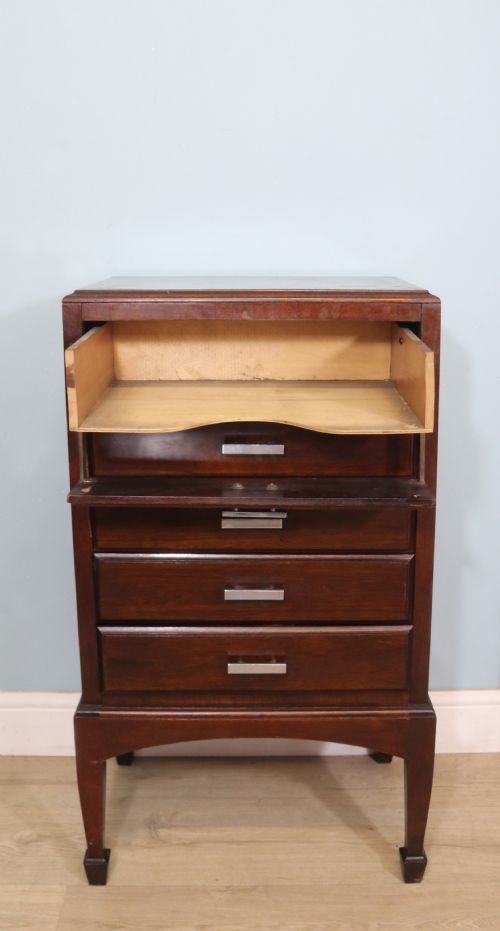 A Lovely Art Deco Period Music Cabinet with Five Drawers!