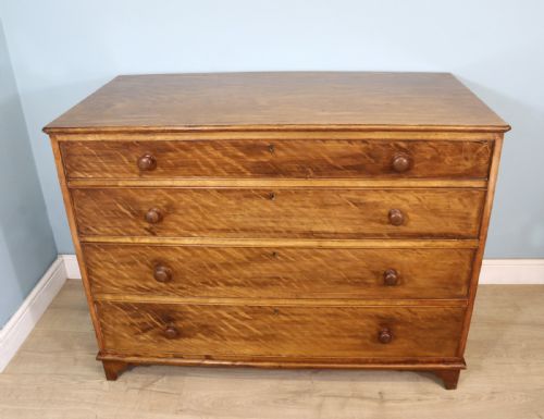 Unusual Late 19th Century Satinwood, Slightly Over-sized Chest of Drawers