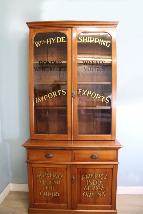 Late 19th Century Light American Walnut Bookcase Cabinet