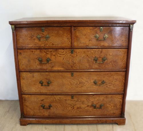 Pitch Pine Aesthetic Movement Chest of Drawers