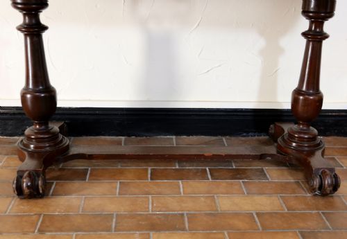 A LOVELY LATE VICTORIAN MAHOGANY GALLERIED SIDE TABLE - ADDITIONAL PHOTO 17
