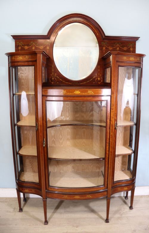 A Magnificent Edwardian Display Cabinet.