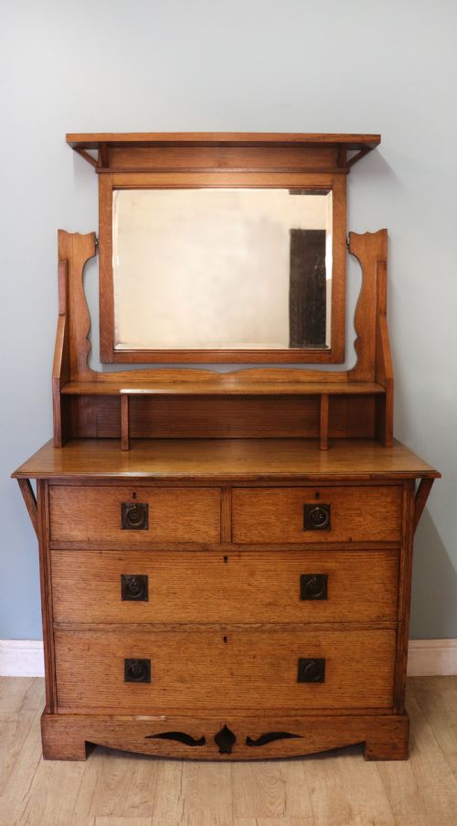 A Lovely English Arts and Crafts Dressing Chest