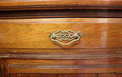 A WONDERFUL LATE 19TH CENTURY AMERICAN WALNUT BOOKCASE CABINET - ADDITIONAL PHOTO 12