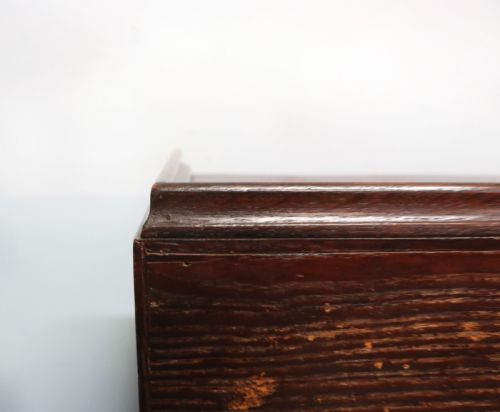 A MOST UNUSUALLY CONFIGURED OAK VENEERED BUREAU - ADDITIONAL PHOTO 21