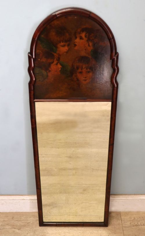 A TRULY WONDERFUL CERTAINLY UNUSUAL 19TH CENTURY MAHOGANY FRAMED WALL MIRROR - ADDITIONAL PHOTO 1
