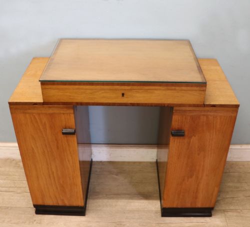 ART DECO STYLE DESIGN EXCEPTIONAL LITTLE DESK IN THE CAMPAIGN STYLE - ADDITIONAL PHOTO 3