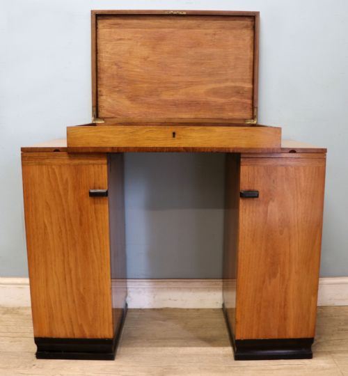 ART DECO STYLE DESIGN EXCEPTIONAL LITTLE DESK IN THE CAMPAIGN STYLE - ADDITIONAL PHOTO 4