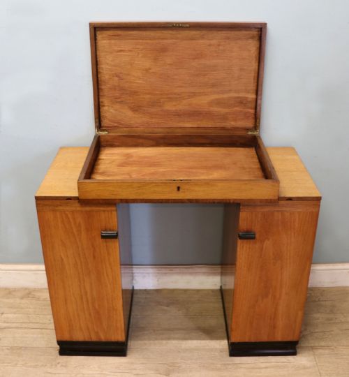 ART DECO STYLE DESIGN EXCEPTIONAL LITTLE DESK IN THE CAMPAIGN STYLE - ADDITIONAL PHOTO 5