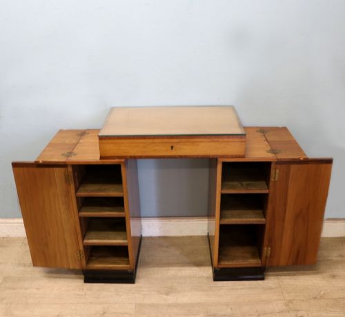 ART DECO STYLE DESIGN EXCEPTIONAL LITTLE DESK IN THE CAMPAIGN STYLE - ADDITIONAL PHOTO 7