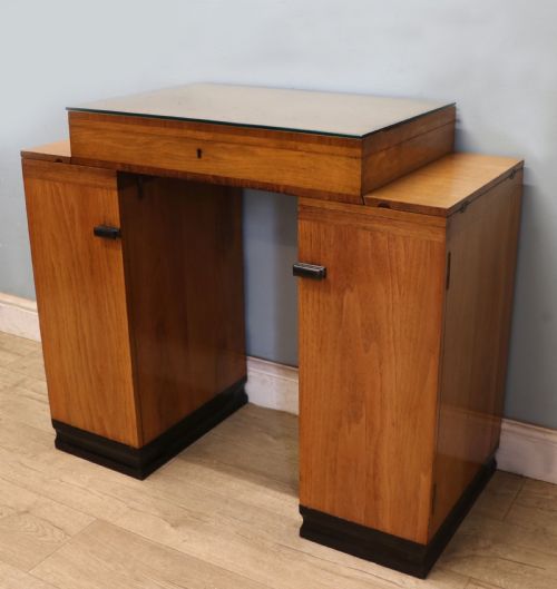 ART DECO STYLE DESIGN EXCEPTIONAL LITTLE DESK IN THE CAMPAIGN STYLE - ADDITIONAL PHOTO 8