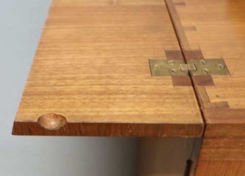 ART DECO STYLE DESIGN EXCEPTIONAL LITTLE DESK IN THE CAMPAIGN STYLE - ADDITIONAL PHOTO 13