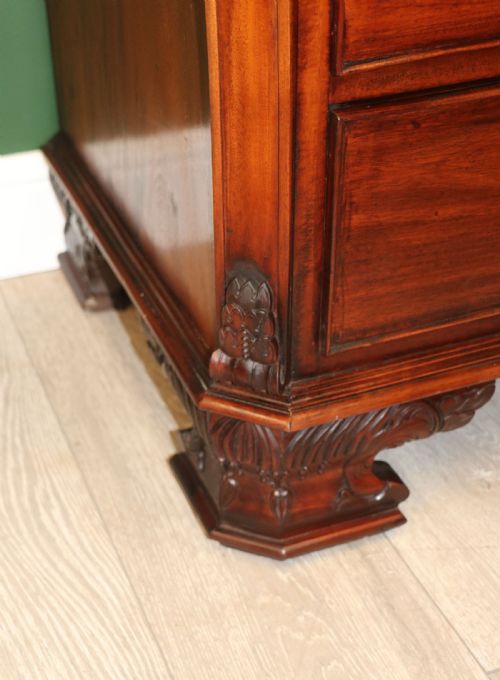 A LOVELY SOLID MAHOGANY BACHELORS CHEST - ADDITIONAL PHOTO 25