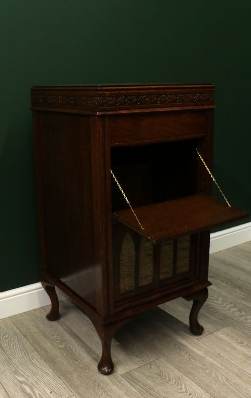 A LOVELY EARLY 20TH CENTURY UPRIGHT PARLOUR GRAMOPHONE BY U PHONE OF LEEDS - ADDITIONAL PHOTO 7