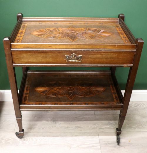 A LOVELY LATE 19TH CENTURY FOOD OR TEA TROLLEY