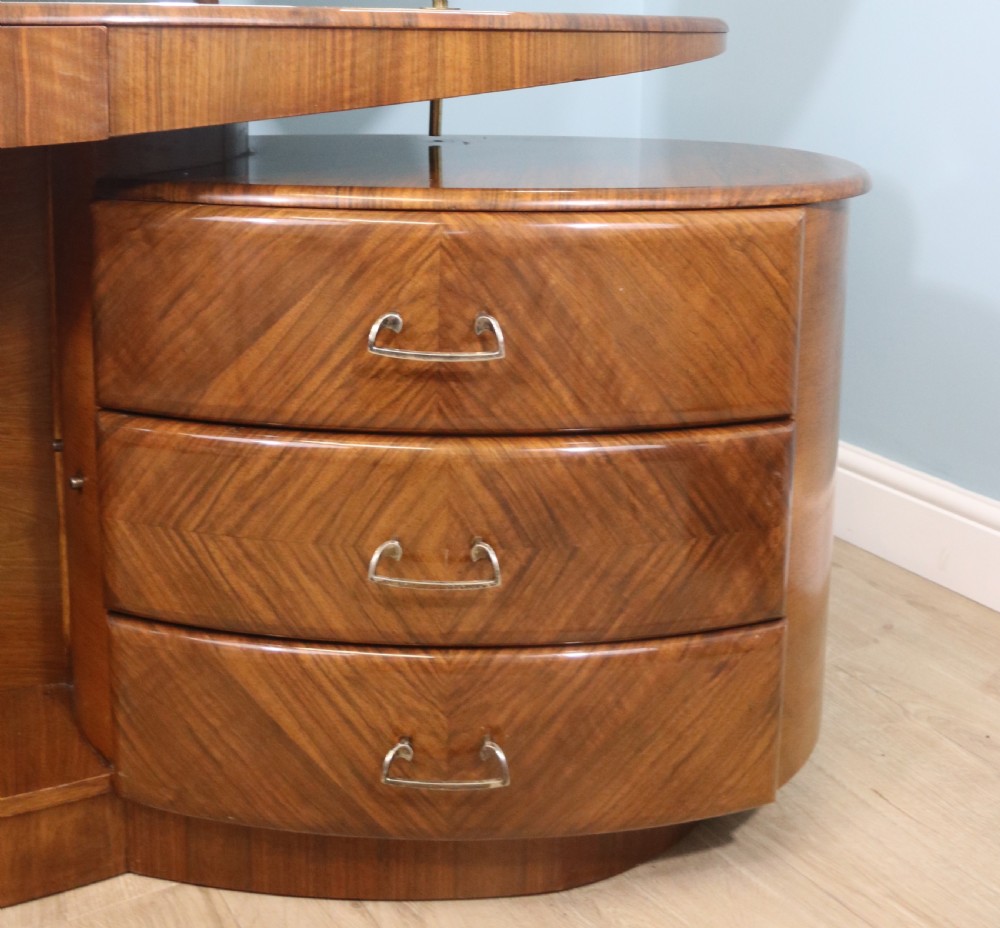 Walnut dressing table  View V