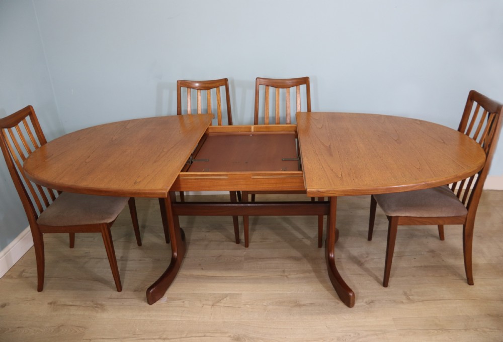 G Plan Table & 6 Chairs From The Renowned High Wycombe Based Furniture Manufacturer Ebenezer Gomme. View III