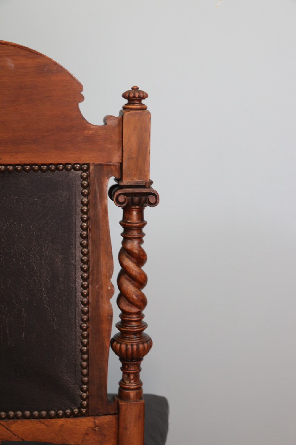 Set of six late Victorian Goodall, Lamb & Heighway dining chairs in the Gothic Revival style View VI