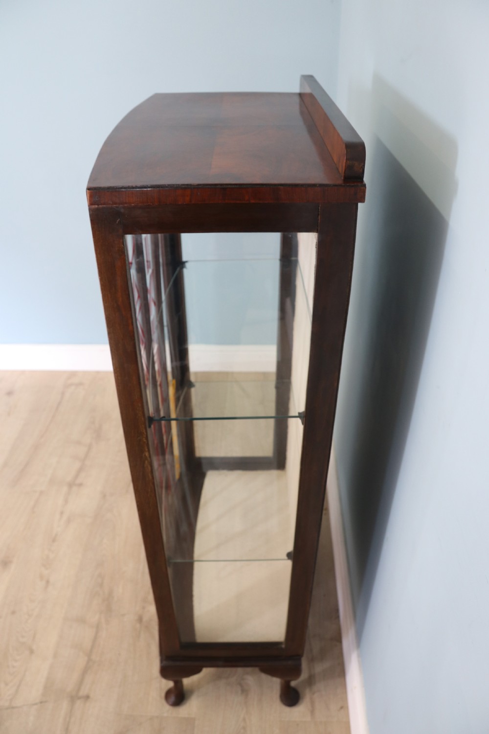 Dixieland Jazz Club 20th century bow front display cabinet View VI