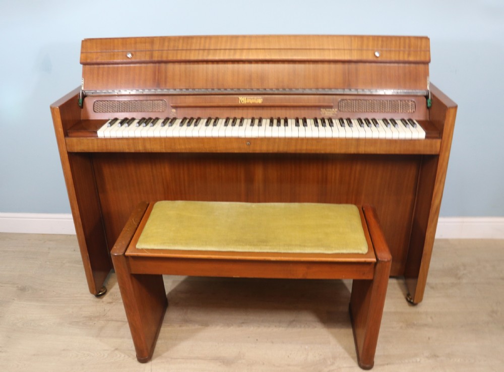 stylish Eavestaff mini piano and stool View IV