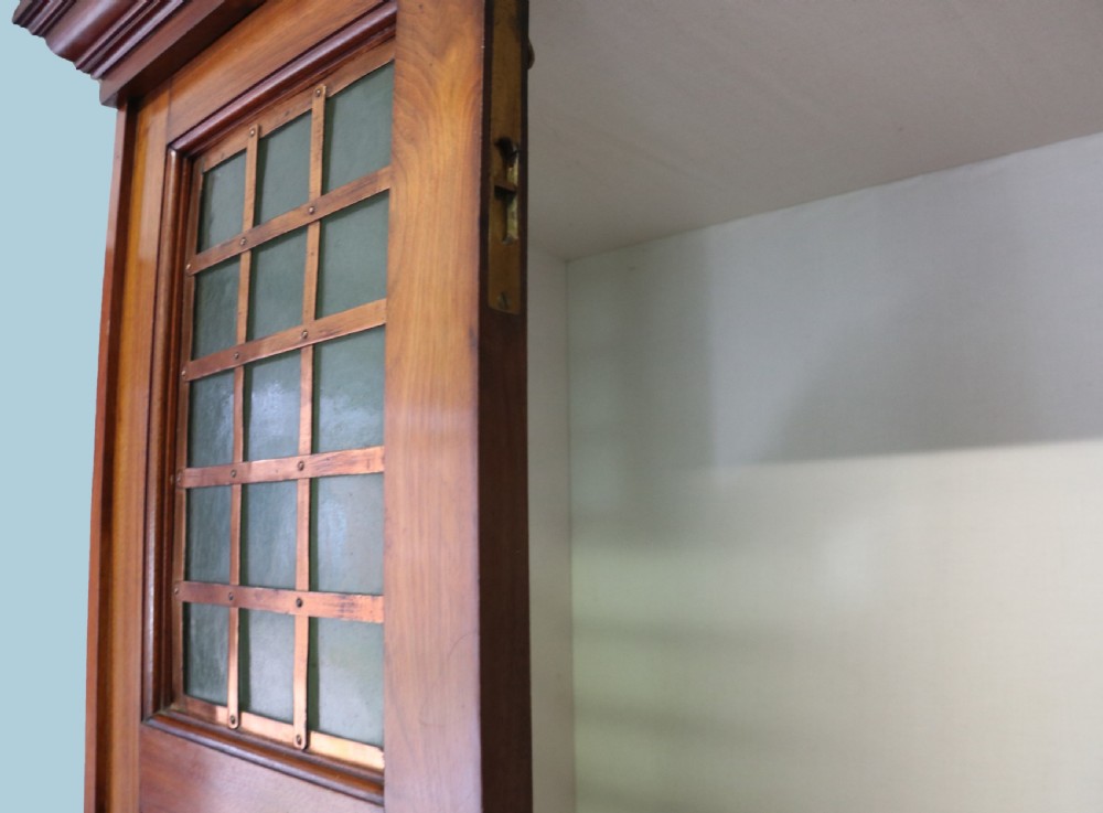 Arts and Crafts design mahogany & walnut wardrobe View VIII