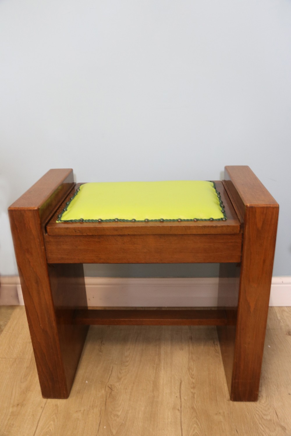 Art Deco period piano stool with storage View II
