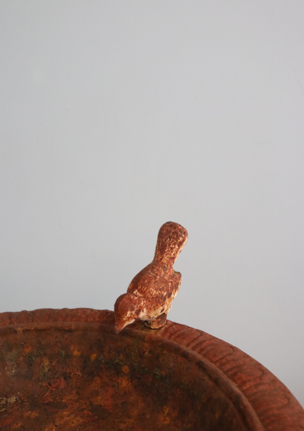  A lovely Victorian style cast iron pedestal birdbath  View V