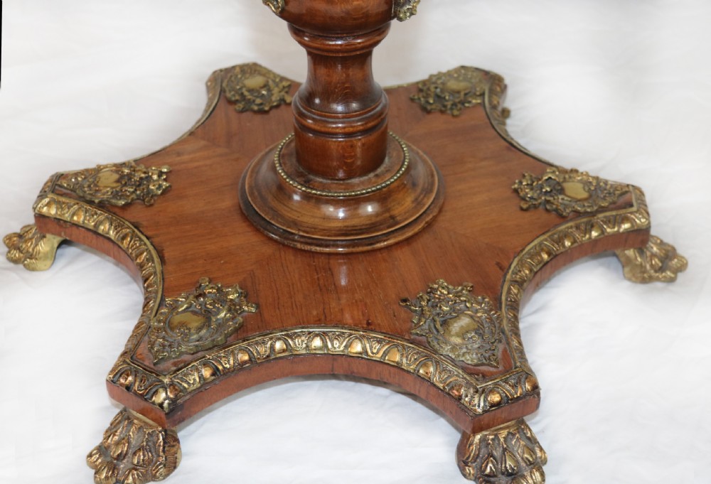 A lovely continental style table with a hexagram top View II