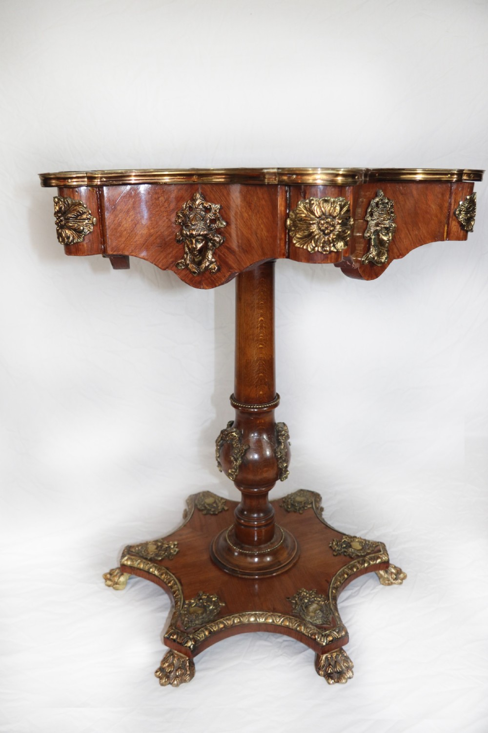 A lovely continental style table with a hexagram top View IV