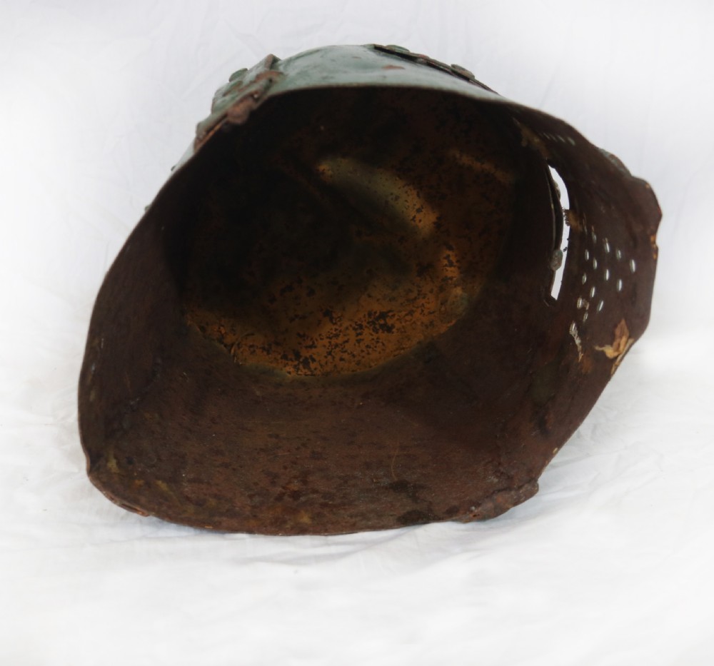 Primitive re-enactment joisting helmet View III