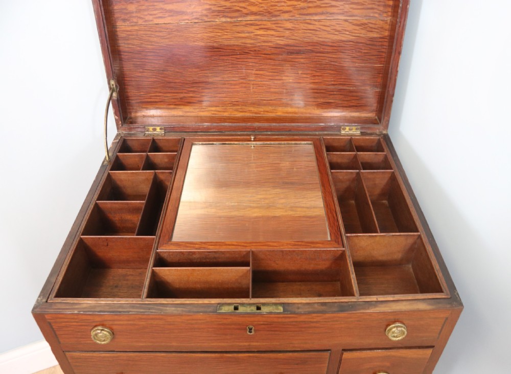 19th century vanity table with flip top lid  View VI