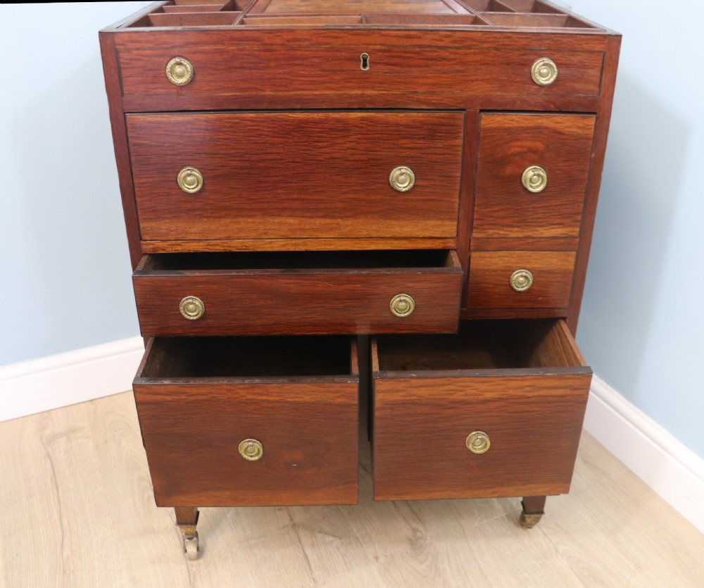 19th century vanity table with flip top lid  View VII