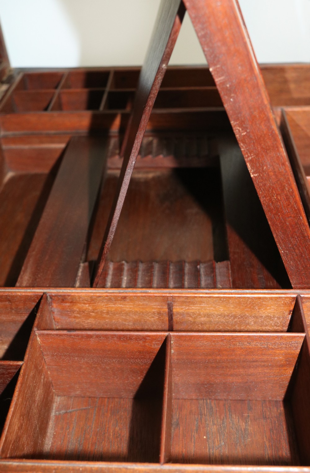 19th century vanity table with flip top lid  View IX
