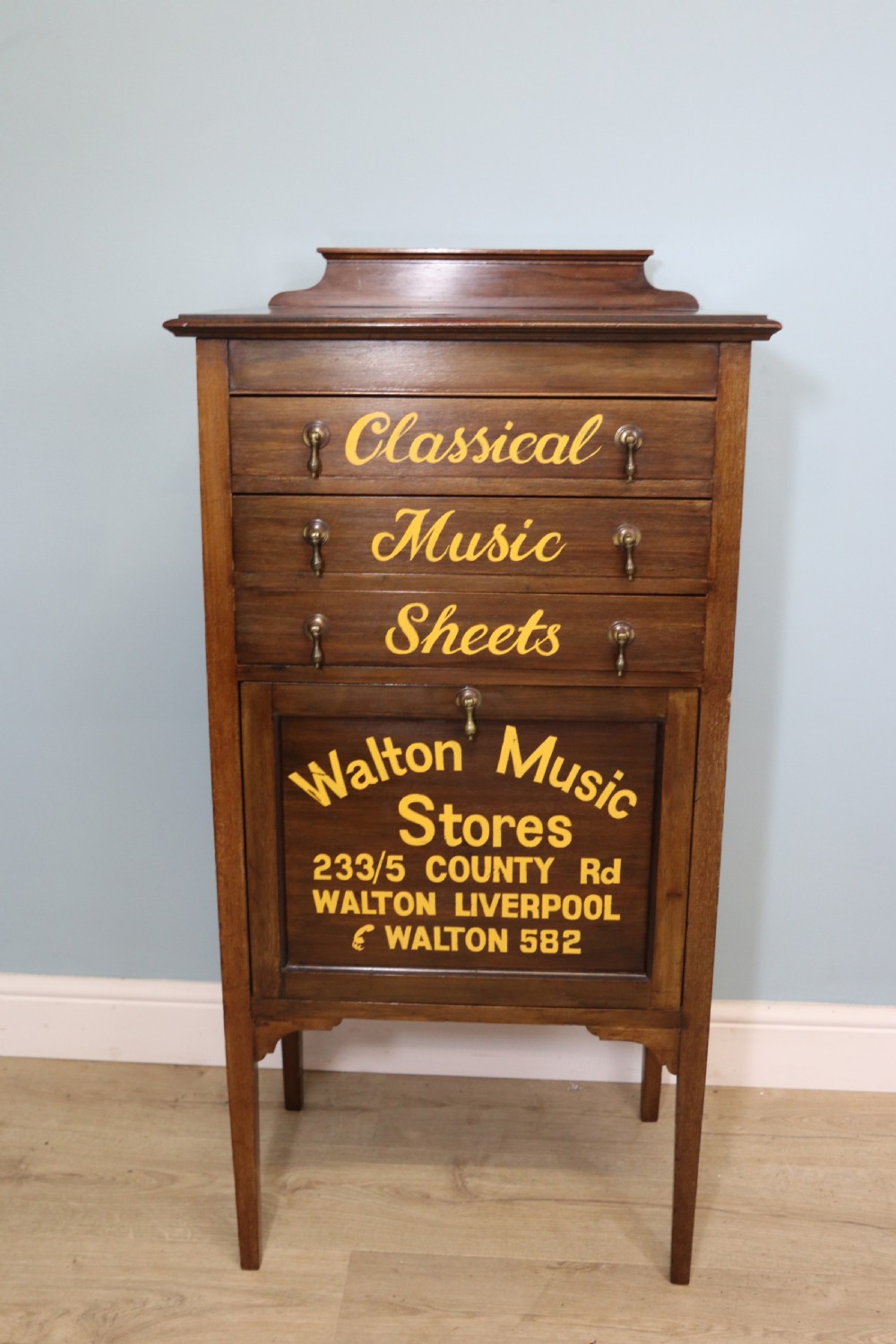 Edwardian music cabinet