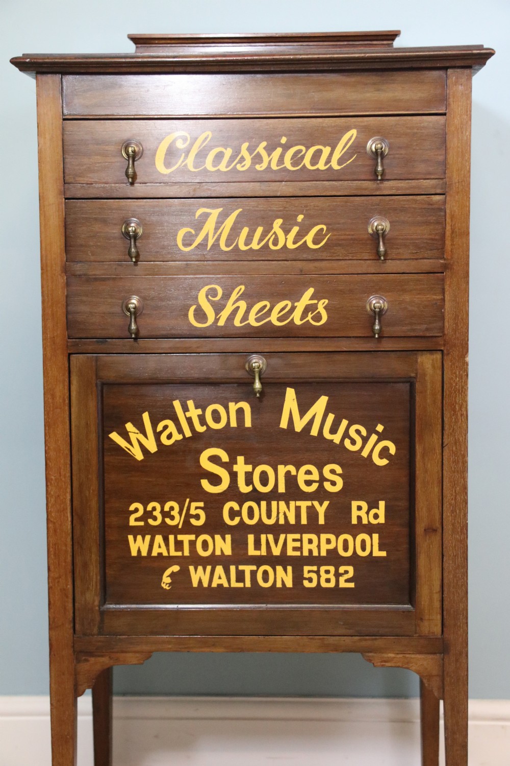 Edwardian music cabinet View V