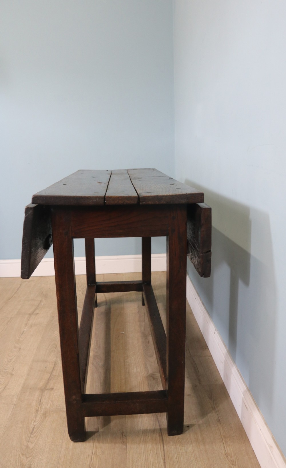 Rustic solid oak side table View III