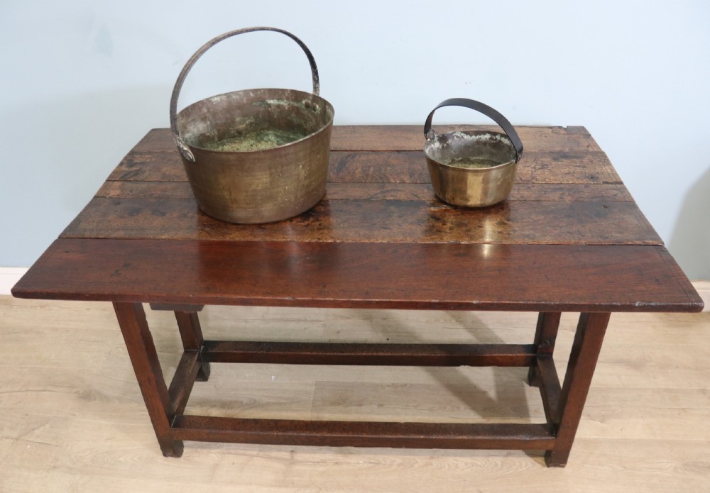Rustic solid oak side table View V