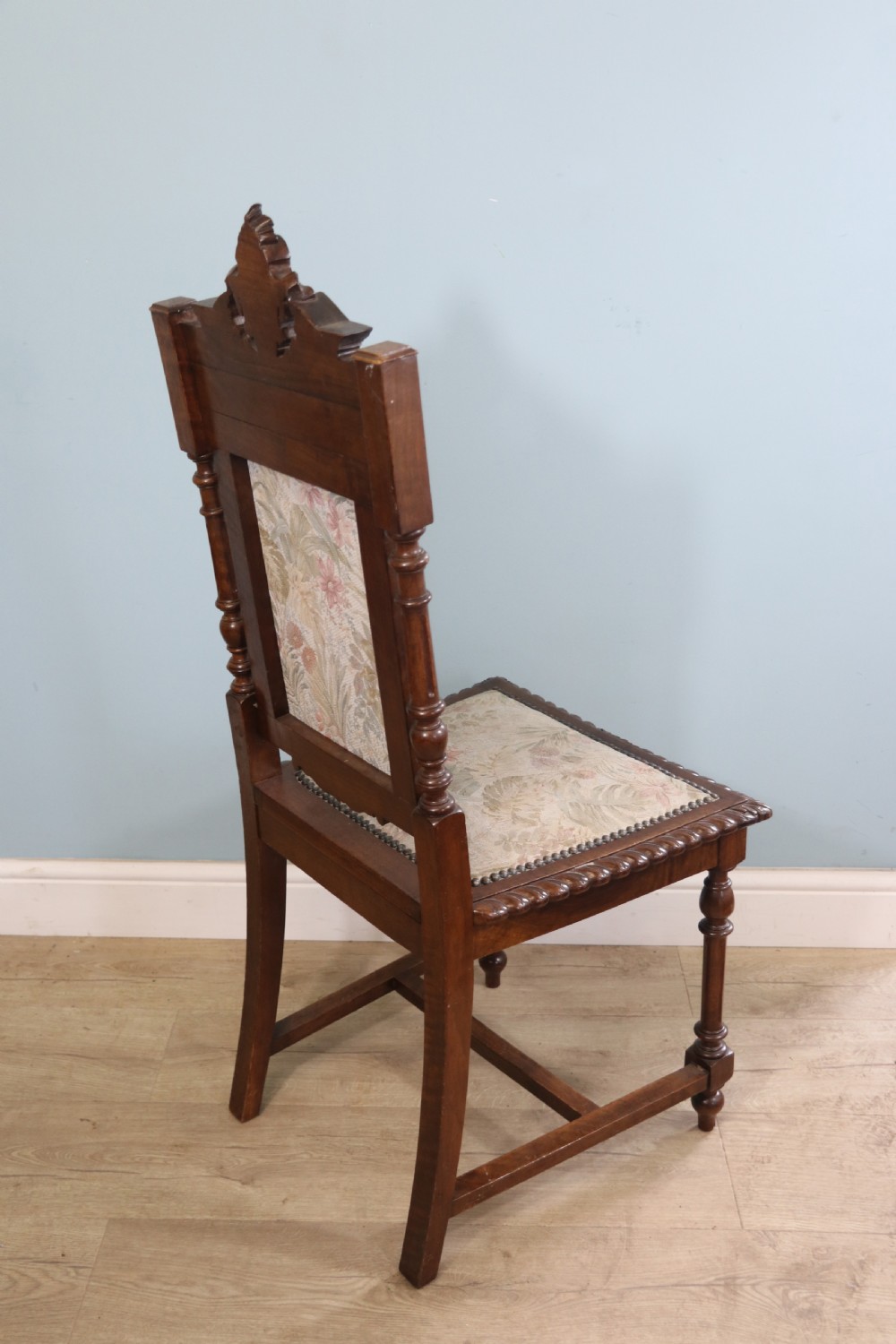 A lovely & rare set of twelve late 19th century gothic style dining chairs View XVI