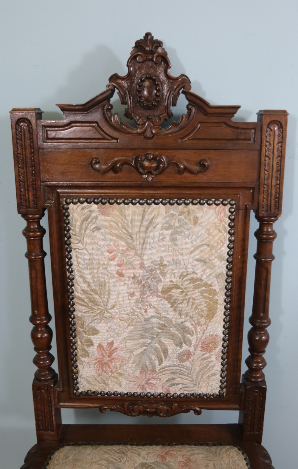 A lovely & rare set of twelve late 19th century gothic style dining chairs View XIX